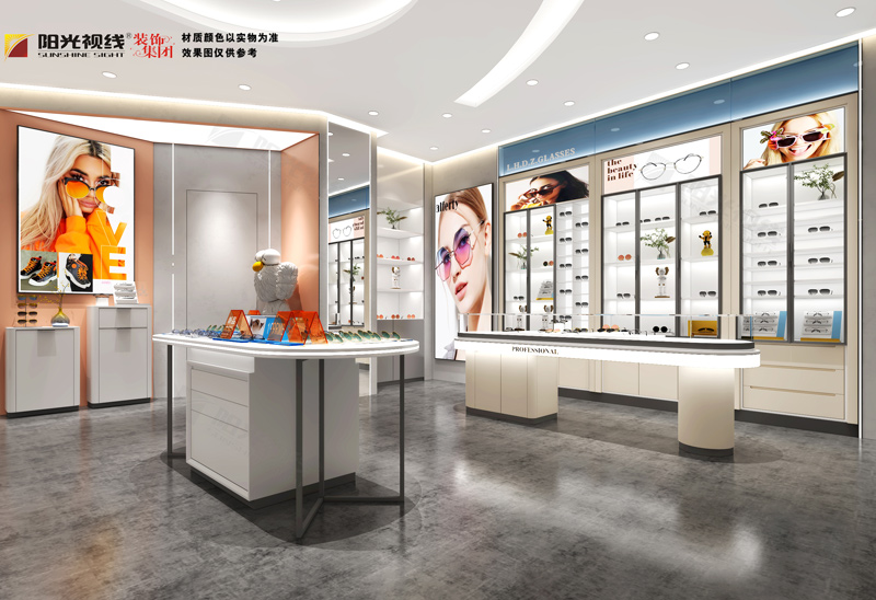聯合大眾眼鏡店裝修效果圖