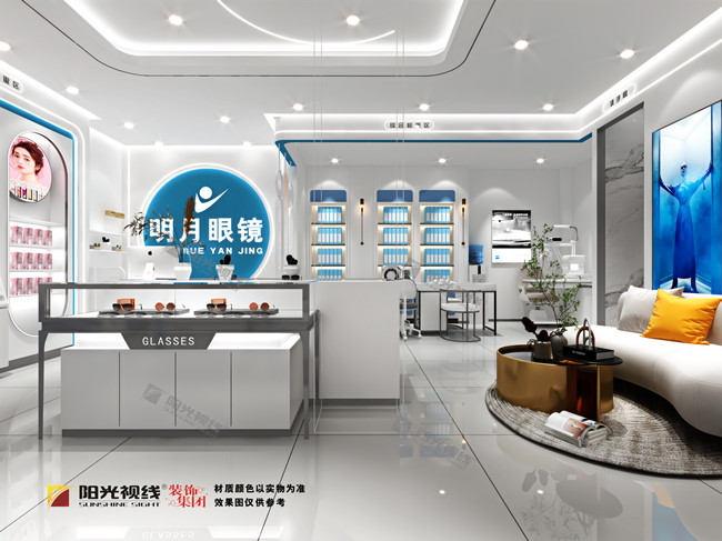眼鏡店形象背景墻該如何裝修設(shè)計？