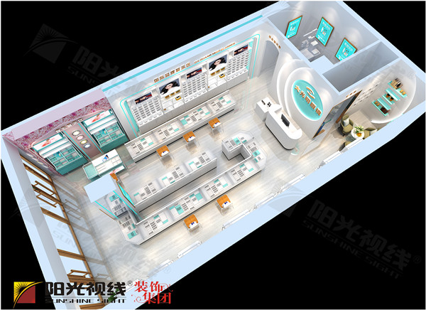 細(xì)長型眼鏡店怎么裝修設(shè)計(jì)？